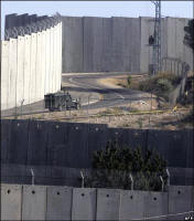 Sections of the West bank barrier at Abi Dis, near Jerusalem